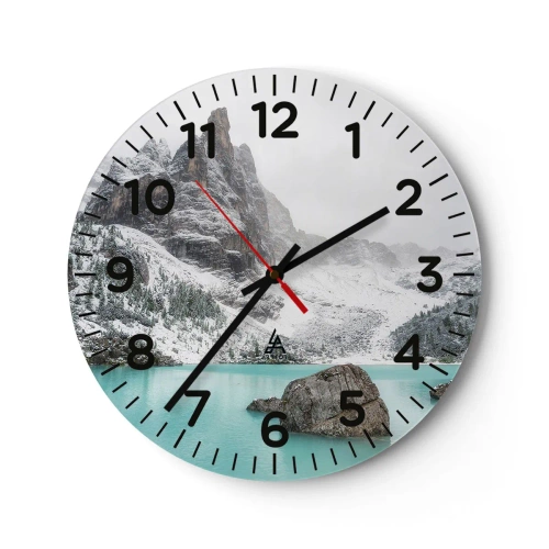 Reloj de pared - Reloj de vidrio - En guardia - 40x40 cm