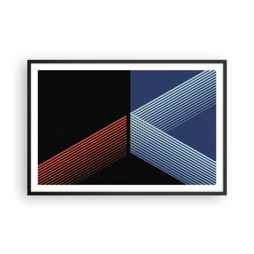 Póster en marco negro - La rectitud - 91x61 cm