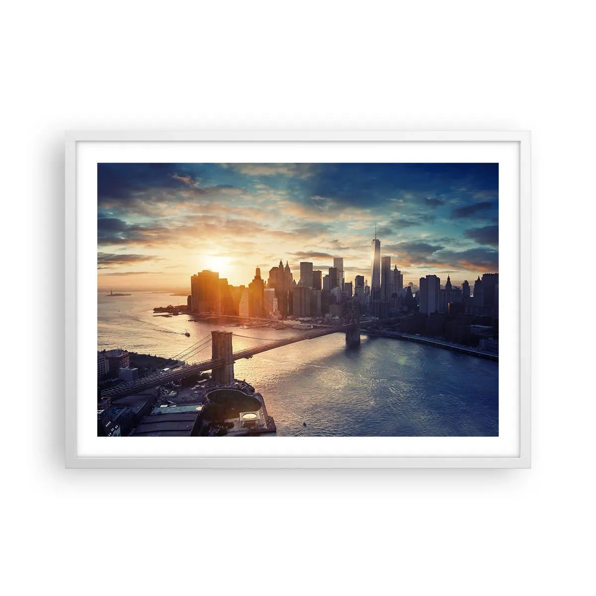 Póster en marco blanco - Un monumento a la cultura occidental - 70x50 cm
