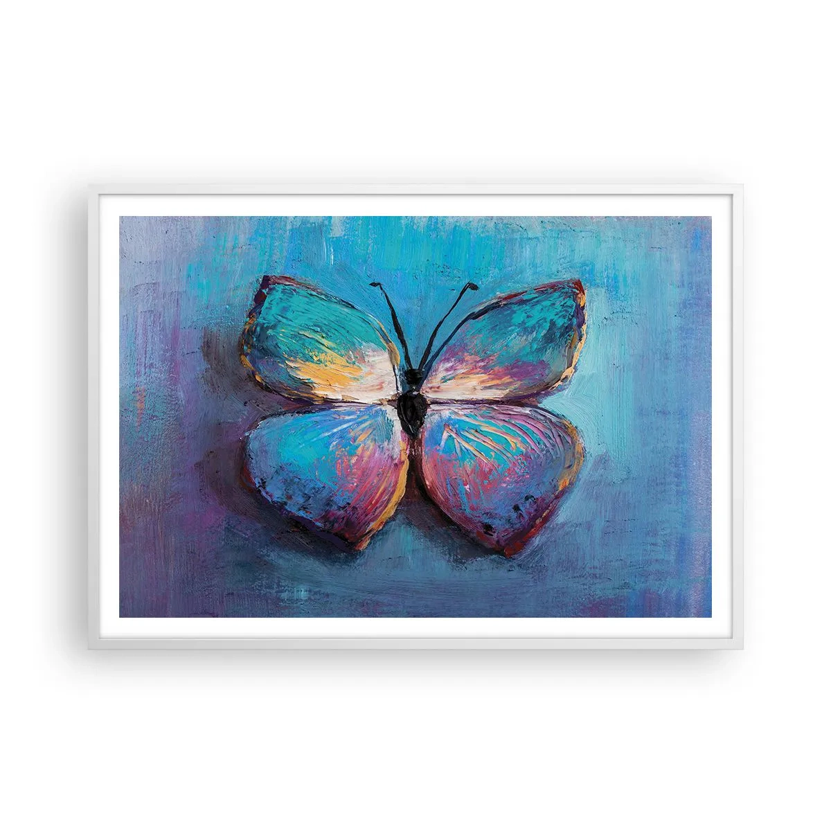 Póster en marco blanco - En todo su esplendor - 100x70 cm