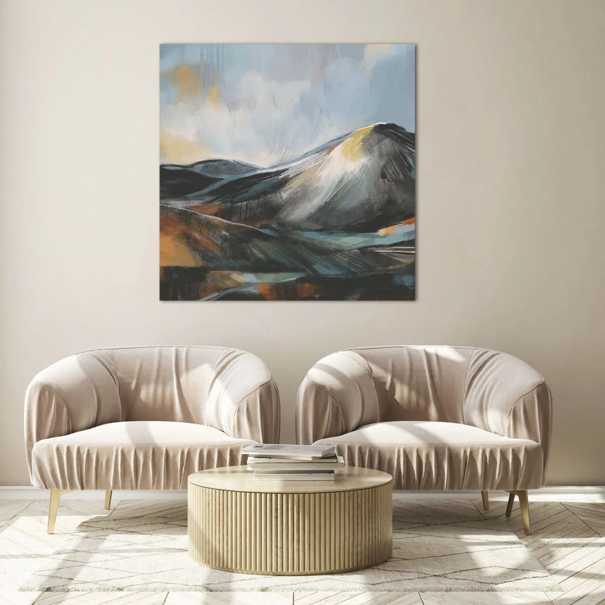 Cuadro sobre vidrio - Impresiones sobre Vidrio - Crudo y bello - 60x60 cm