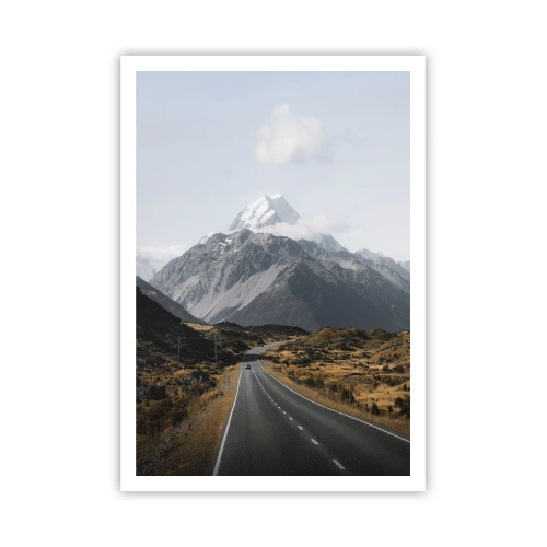 Póster - El camino al corazón de las montañas - 70x100 cm