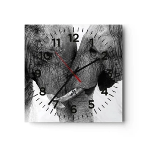 Reloj de pared - Reloj de vidrio - Una confesión sincera - 30x30 cm
