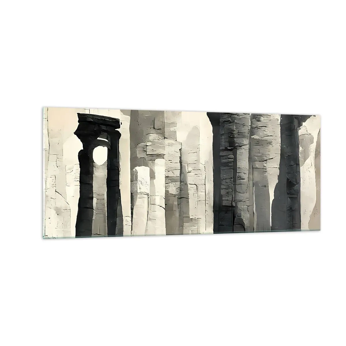 Cuadro sobre vidrio - Impresiones sobre Vidrio - La majestuosidad de la antigüedad - 100x40 cm