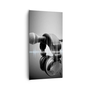Cuadro sobre lienzo - Impresión de Imagen - Todavía se puede escuchar el canto - 65x120 cm