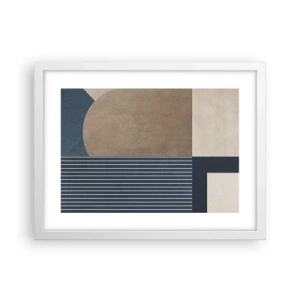 Póster en marco blanco - Composición de sencillez y redondez - 40x30 cm