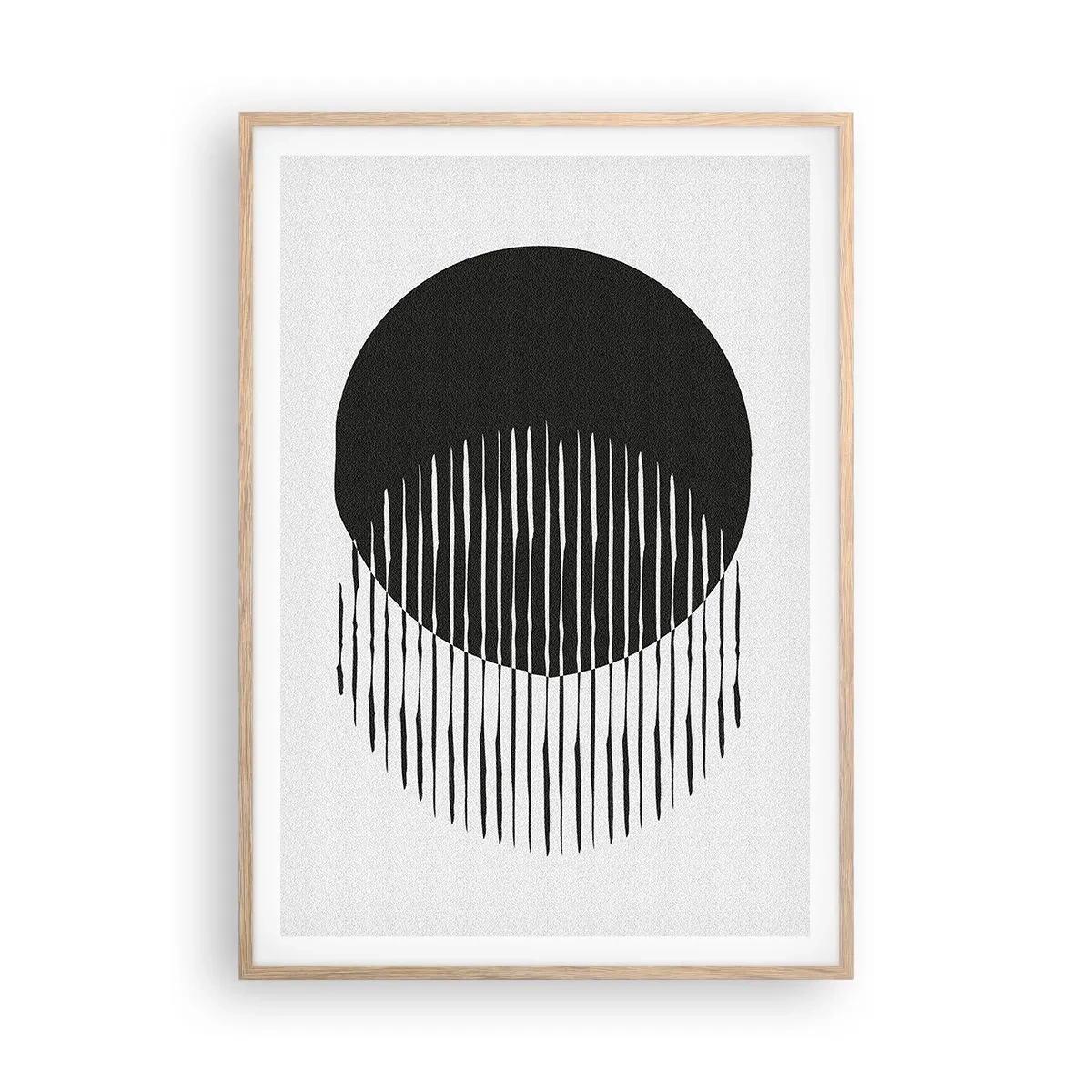 Póster en marco roble claro - Su alter ego - 70x100 cm