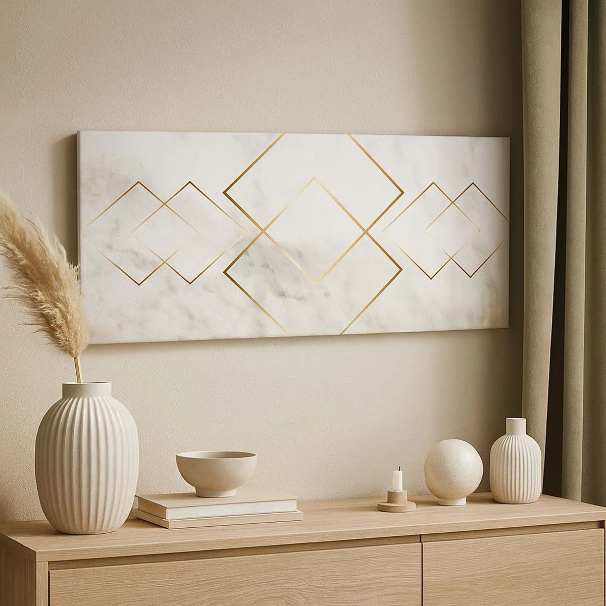 Cuadro sobre lienzo - Impresión de Imagen - Una vista al infinito - 100x40 cm