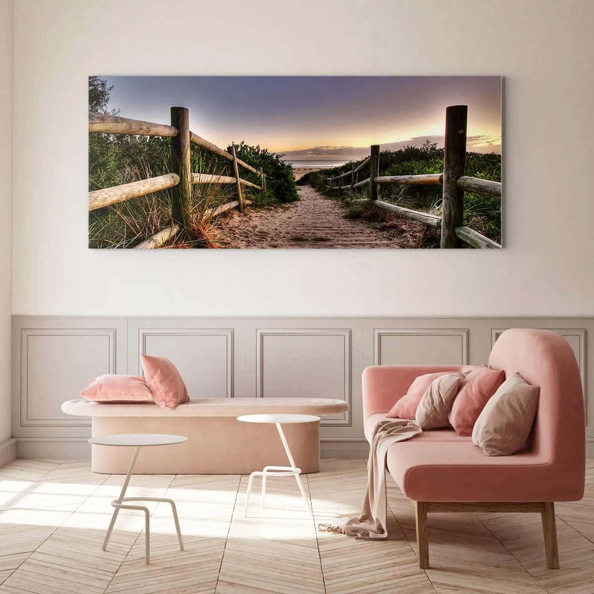 Cuadro sobre vidrio - Impresiones sobre Vidrio - Objetivo a la vista - 90x30 cm