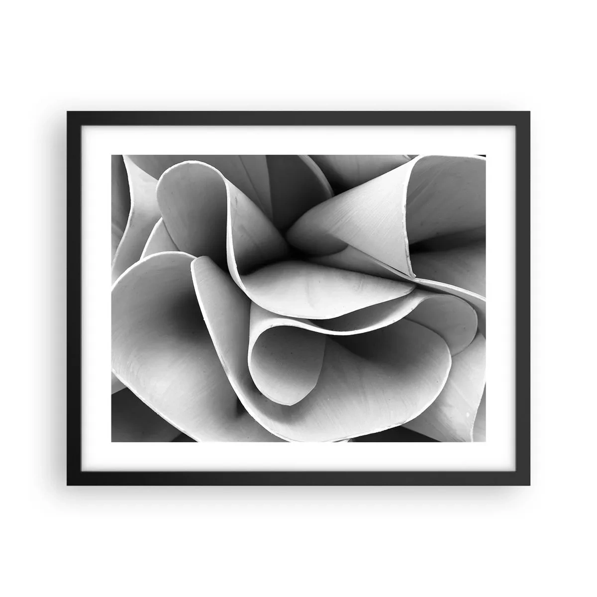 Póster en marco negro - Sucede en el espacio - 50x40 cm