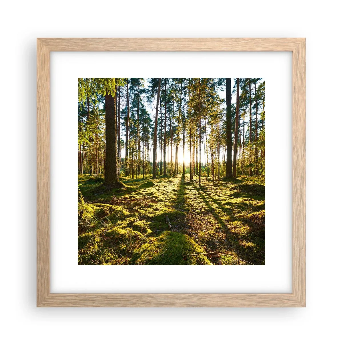 Póster en marco roble claro - ...Más allá de los siete bosques - 30x30 cm