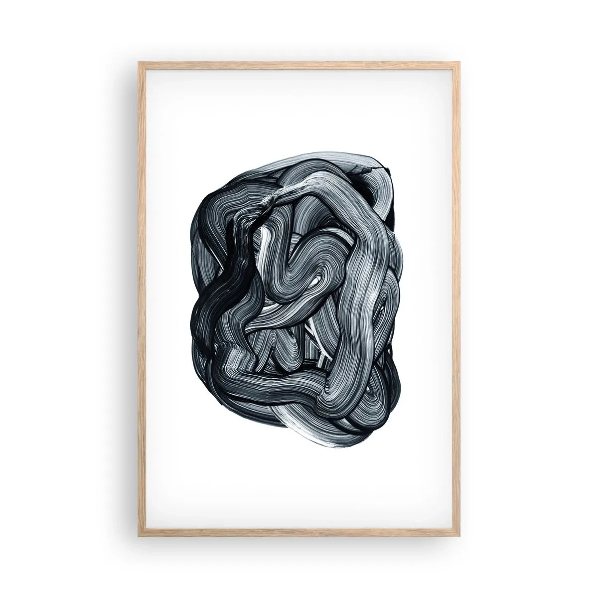 Póster en marco roble claro - No es tan sencillo - 61x91 cm