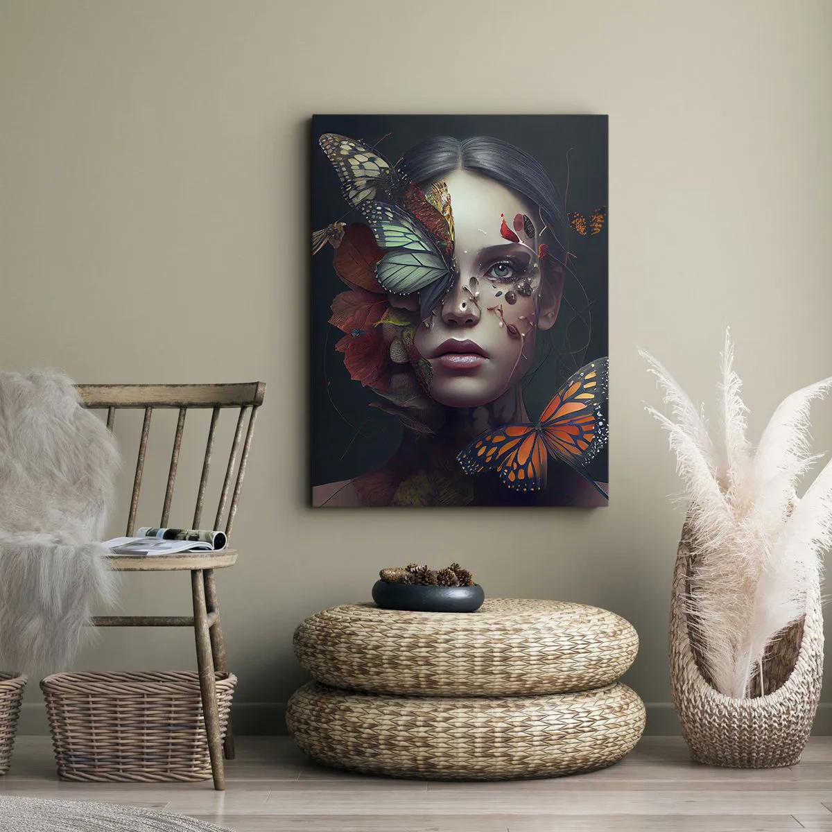 Cuadro sobre lienzo - Impresión de Imagen - Una metamorfosis maravillosa - 45x80 cm