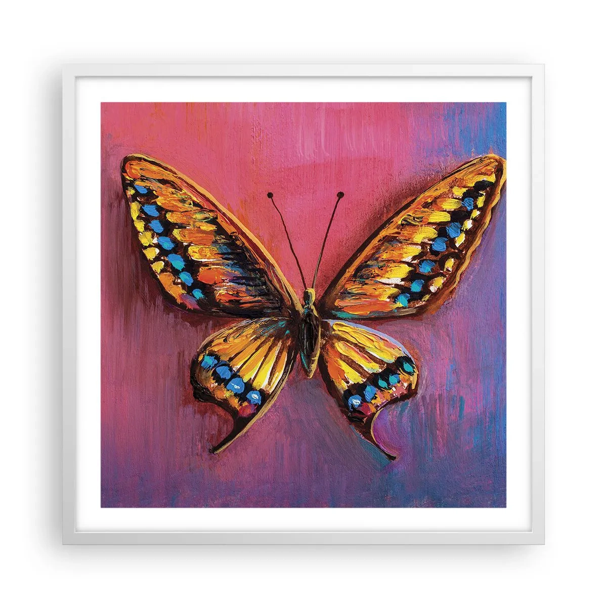 Póster en marco blanco - Una joya de la naturaleza - 60x60 cm