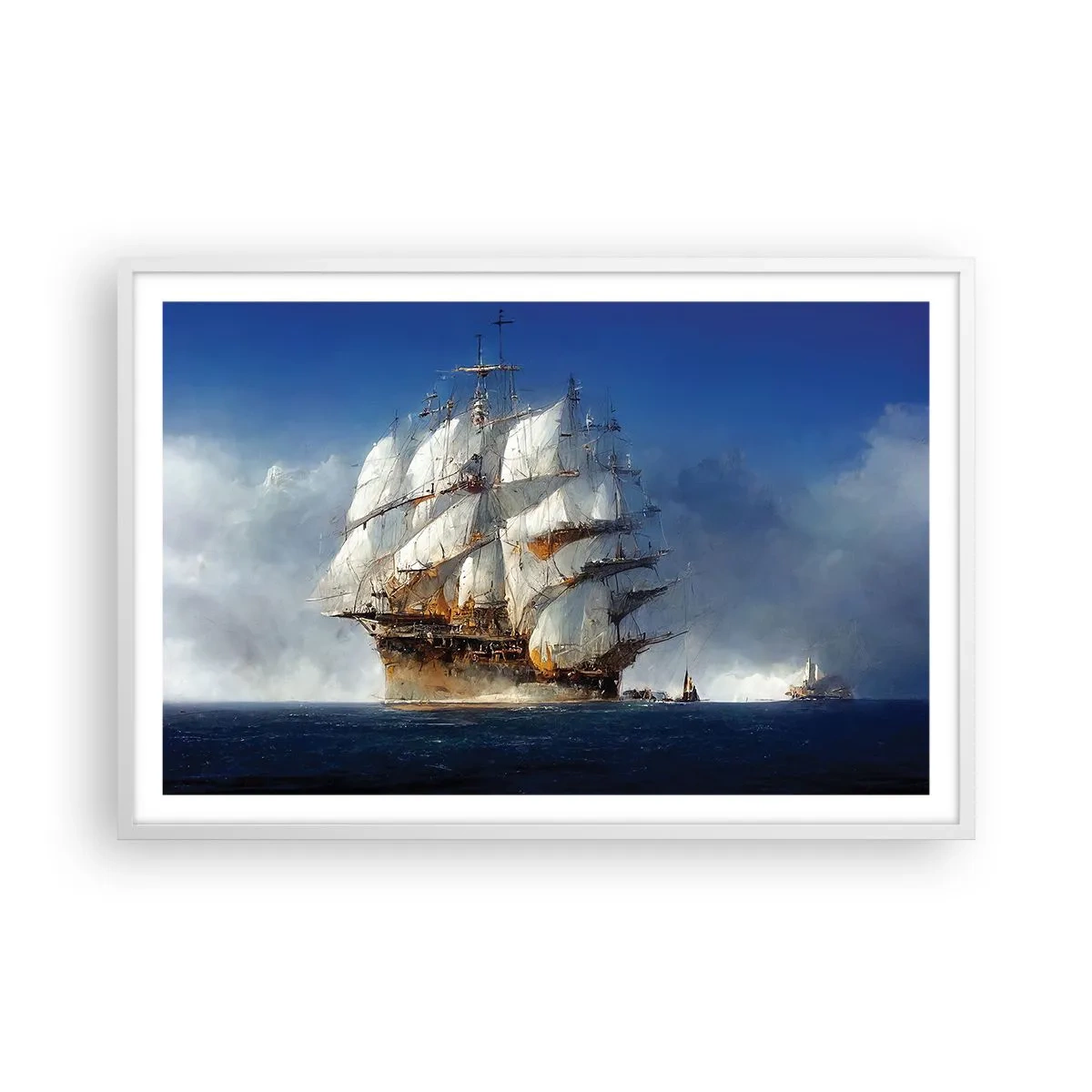 Póster en marco blanco - La gran gloria - 91x61 cm