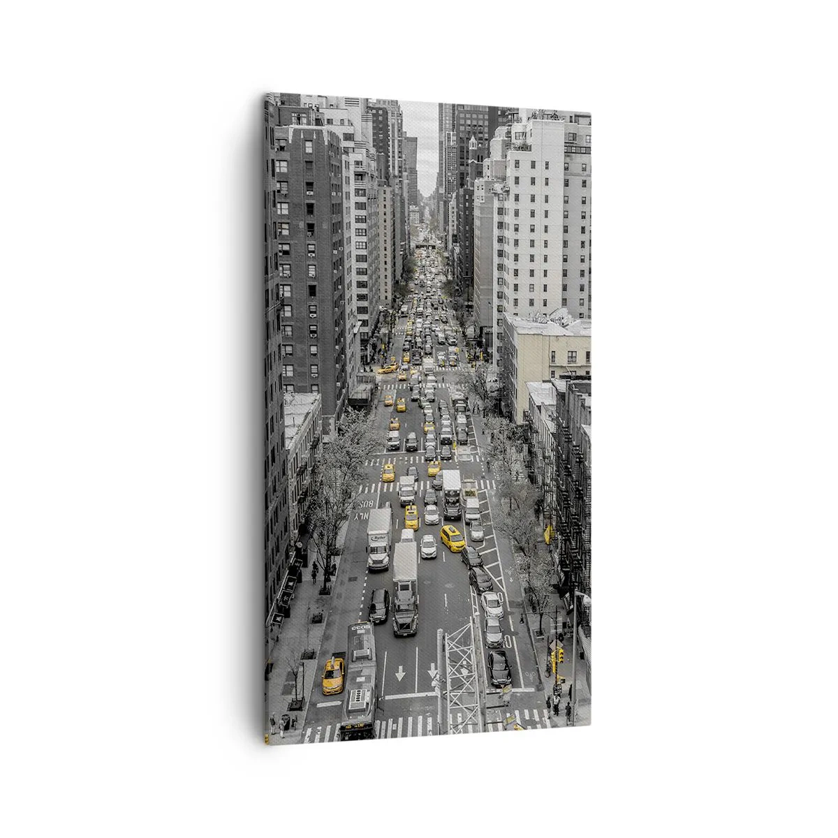 Cuadro sobre lienzo - Impresión de Imagen - La vida de Nueva York - 45x80 cm