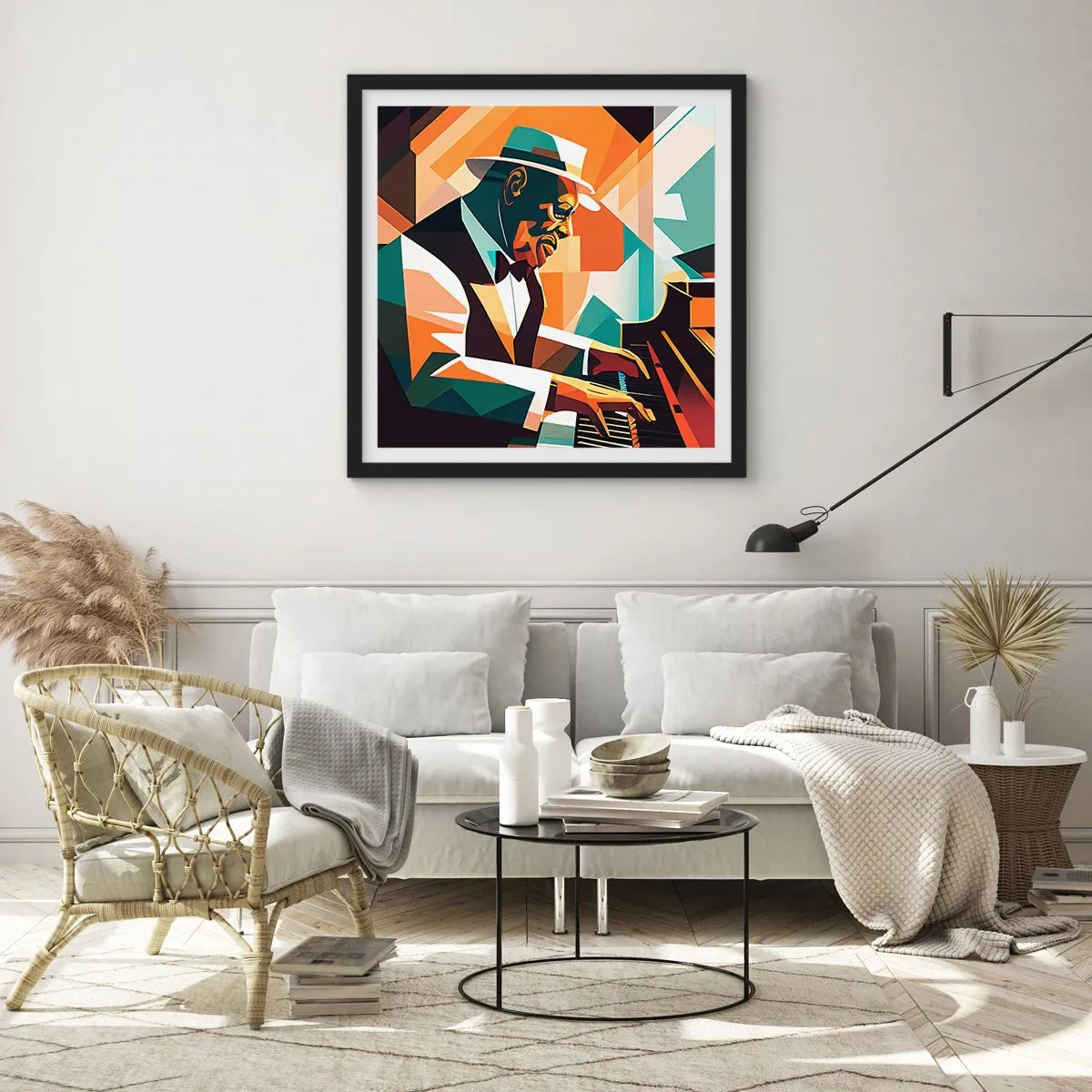 Póster en marco negro - Todo ese jazz que llevas dentro - 60x60 cm