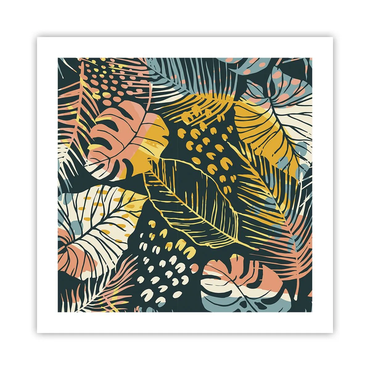 Póster - Una frondosa fantasía - 50x50 cm