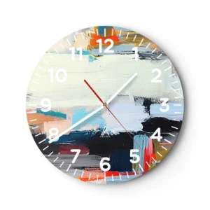 Reloj de pared - Reloj de vidrio - ¿Existe un método único? - 40x40 cm