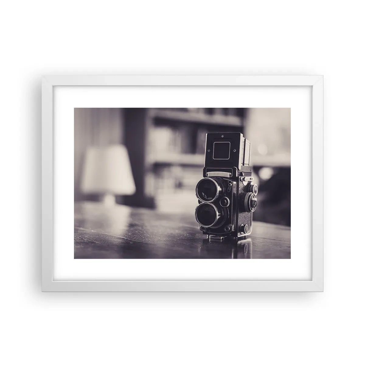 Póster en marco blanco - La magia de la fotografía antigua - 40x30 cm