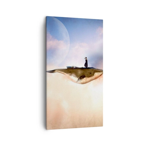 Cuadro sobre lienzo - Impresión de Imagen - Un viaje surrealista - 45x80 cm