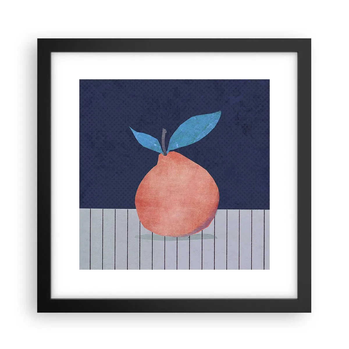 Póster en marco negro - Convexidad y plano - 30x30 cm