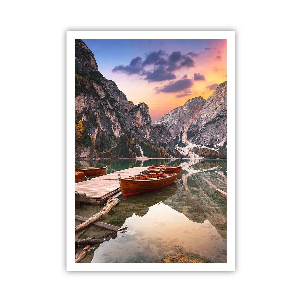 Póster - Espejo entre montañas - 70x100 cm