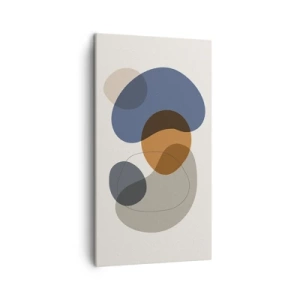 Cuadro sobre lienzo - Impresión de Imagen - Gotas de color - 45x80 cm