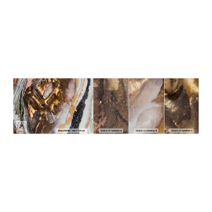 Muestra de fotomural Premium Canvas - Elemento de la tierra - Abstracción, Gráficos, Pedazo - 100x30 cm