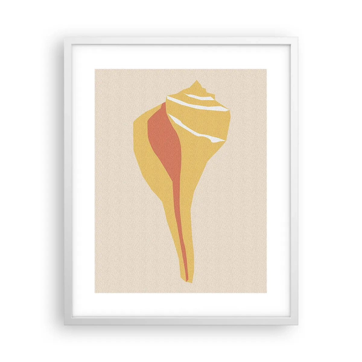 Póster en marco blanco - Abstracción orgánica - crecimiento - 40x50 cm