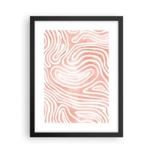 Póster en marco negro - En un laberinto de coral - 30x40 cm