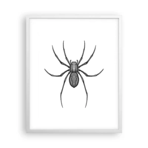 Póster en marco blanco - Precisión inquietante - 40x50 cm