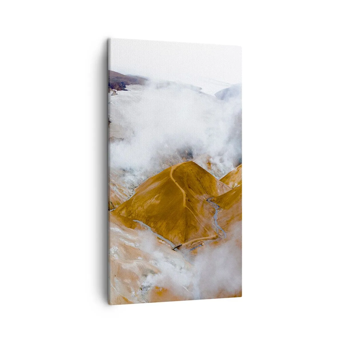 Cuadro sobre lienzo - Impresión de Imagen - La dura belleza de Islandia - 45x80 cm