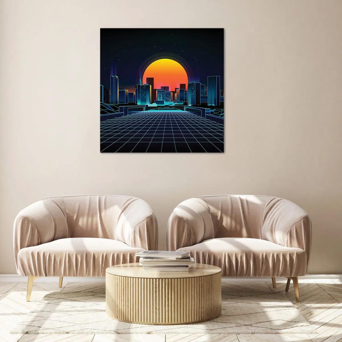 Cuadro sobre vidrio - Impresiones sobre Vidrio - ¿Todavía deseas volver a la realidad? - 60x60 cm