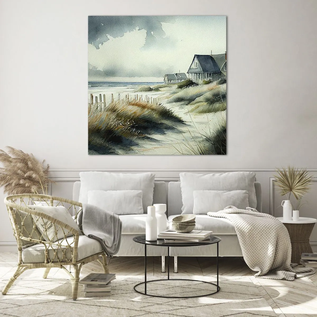 Cuadro sobre vidrio - Impresiones sobre Vidrio - Lejos del bullicio - 70x70 cm