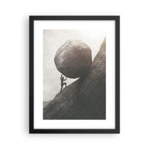 Póster en marco negro - Creo, contra toda esperanza - 30x40 cm