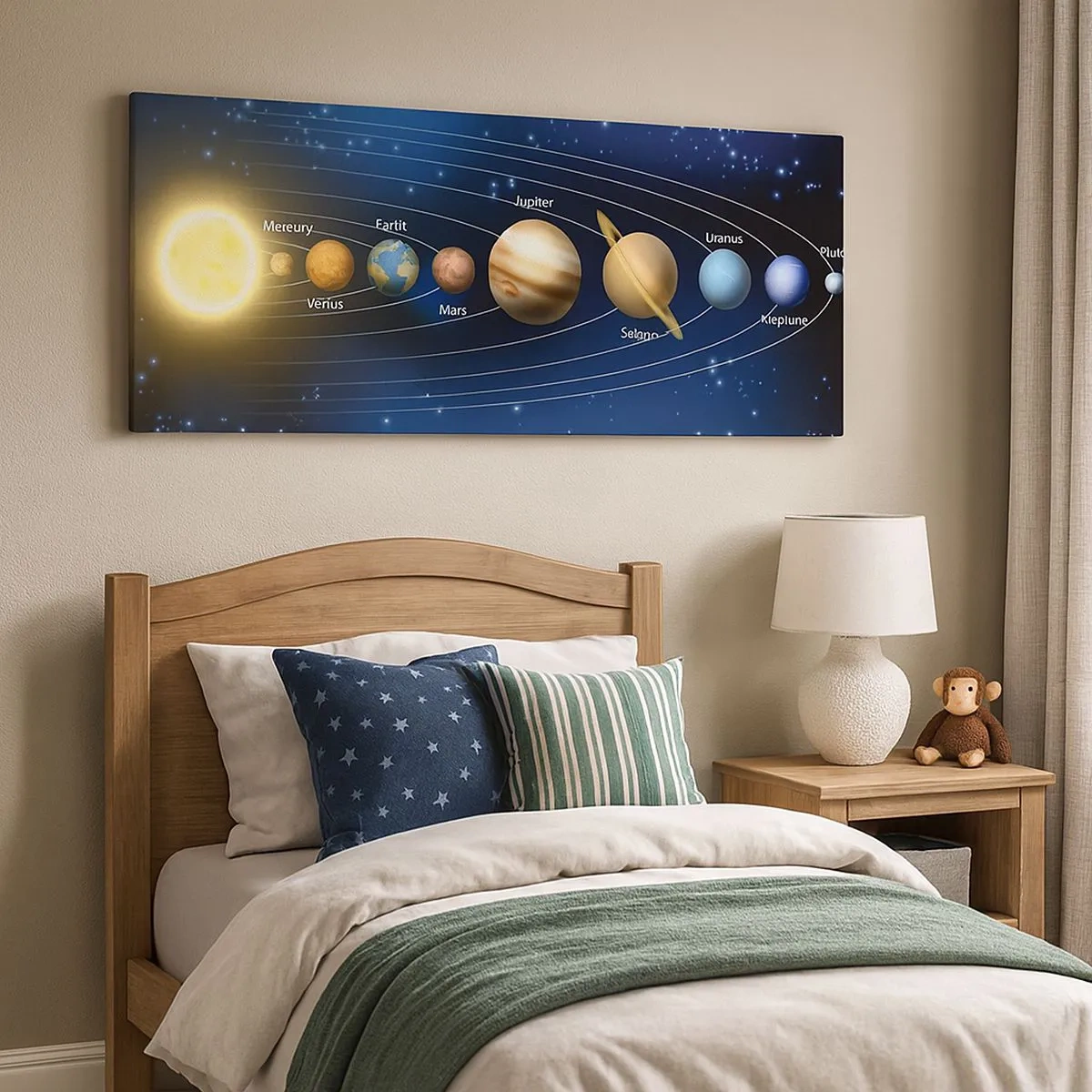 Cuadro sobre lienzo - Impresión de Imagen - Uno de diez - 100x40 cm