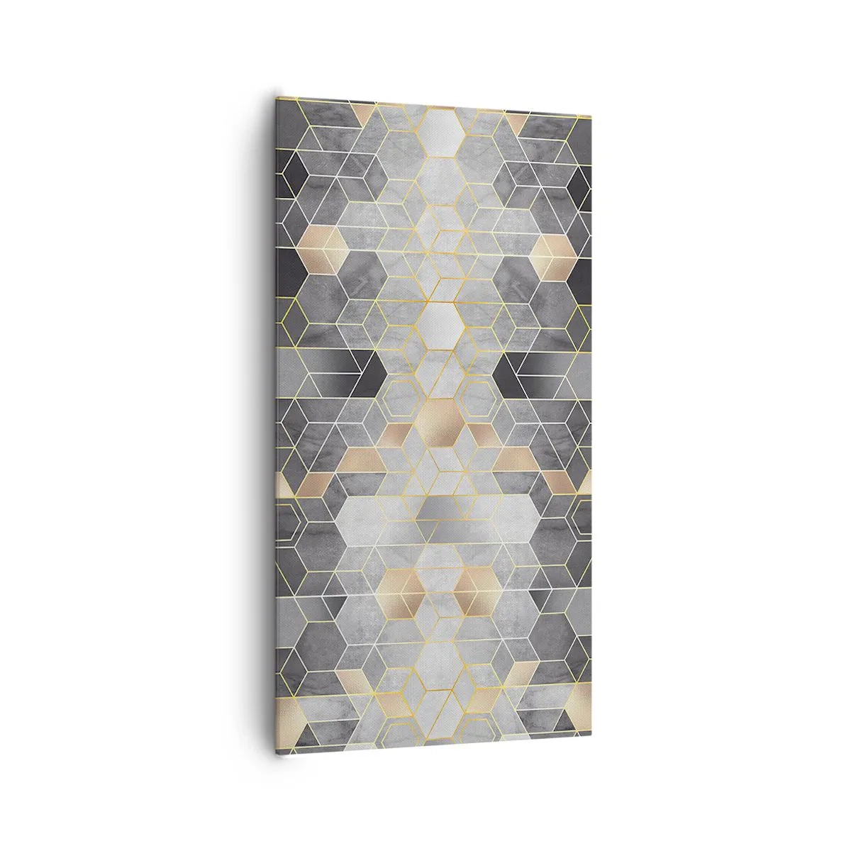 Cuadro sobre lienzo - Impresión de Imagen - Composición de diamantes - 65x120 cm