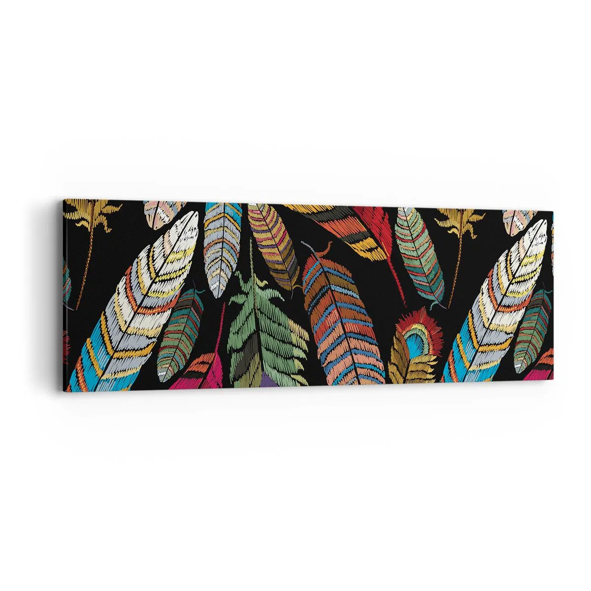 Cuadro sobre lienzo - Impresión de Imagen - Carnaval de las aves - 90x30 cm