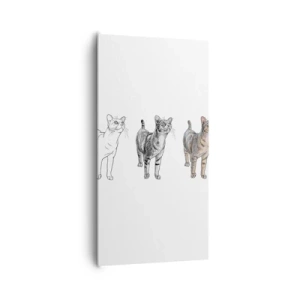 Cuadro sobre lienzo - Impresión de Imagen - Lección de dibujo - 65x120 cm