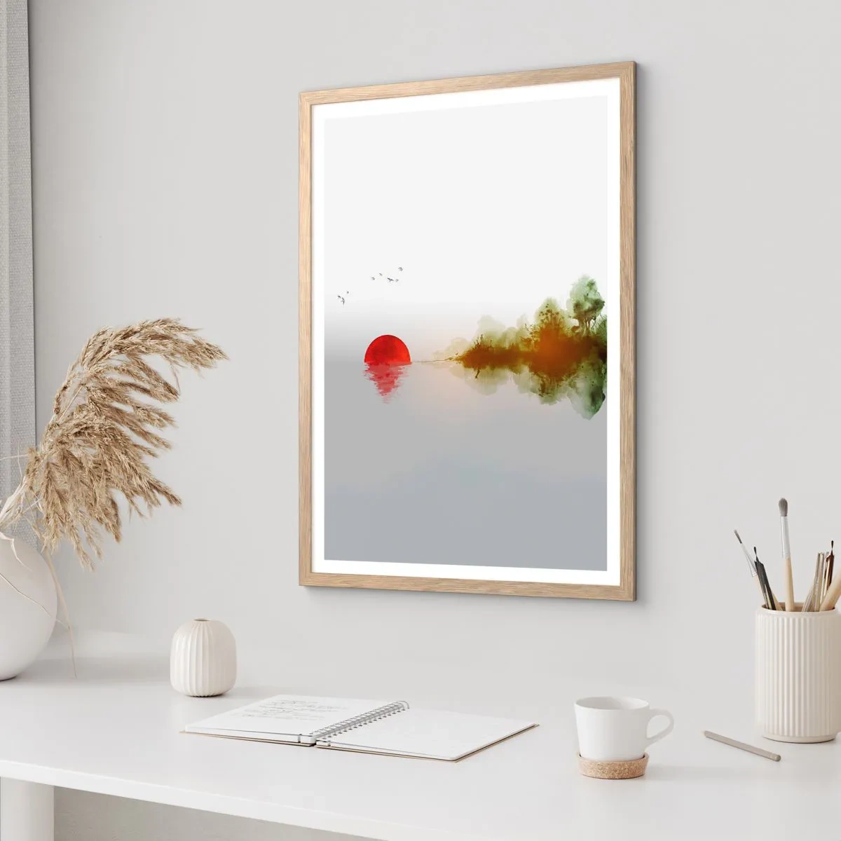 Póster en marco roble claro - Una promesa de paz - 30x40 cm