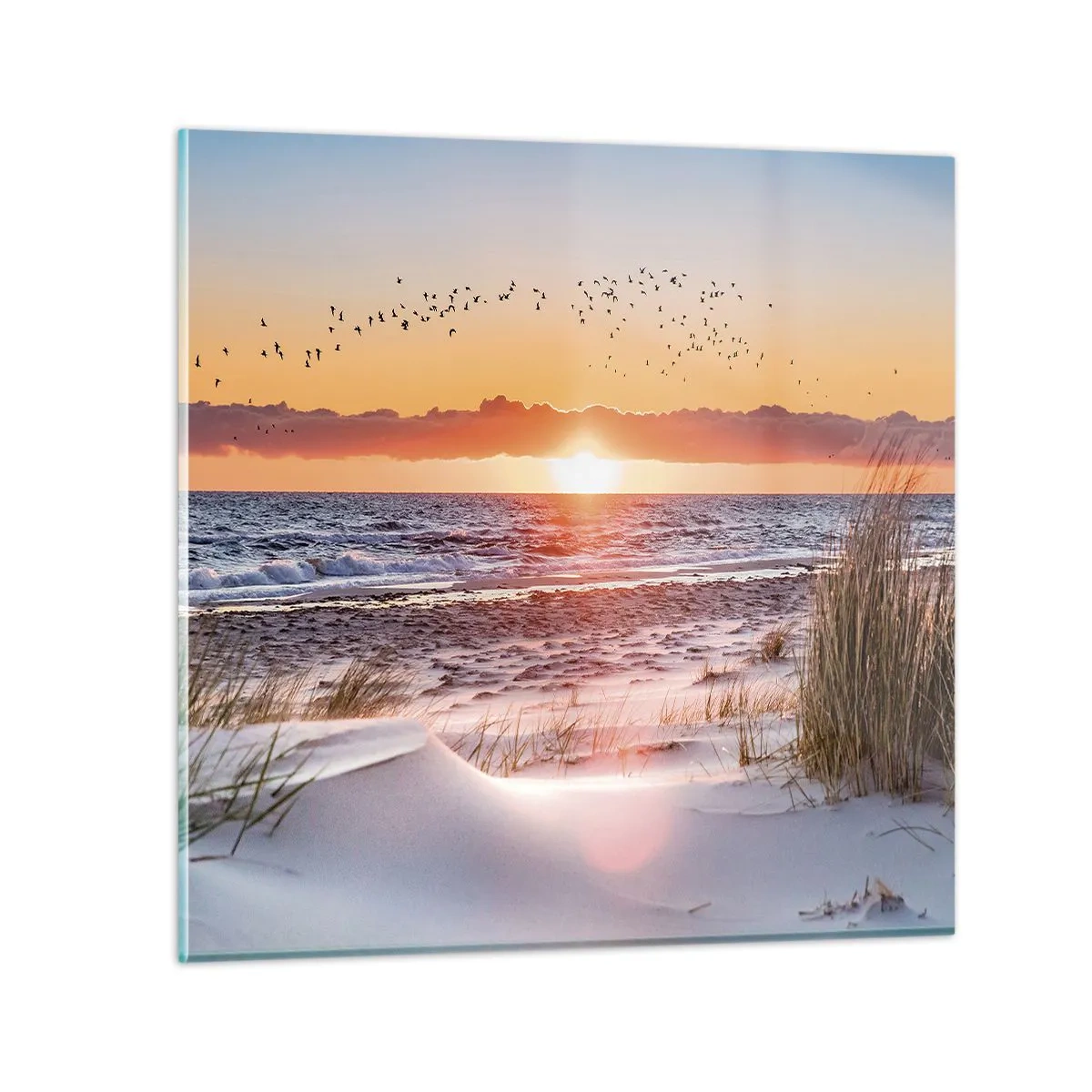 Cuadro sobre vidrio - Impresiones sobre Vidrio - Paisaje horizontal - 50x50 cm