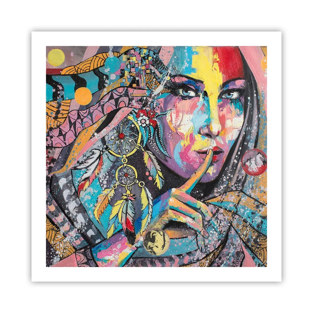 Póster - Silencio hasta que entiendas - 60x60 cm