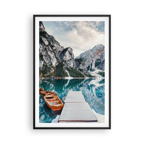 Póster en marco negro - Te mostraremos la fuente de la belleza - 61x91 cm