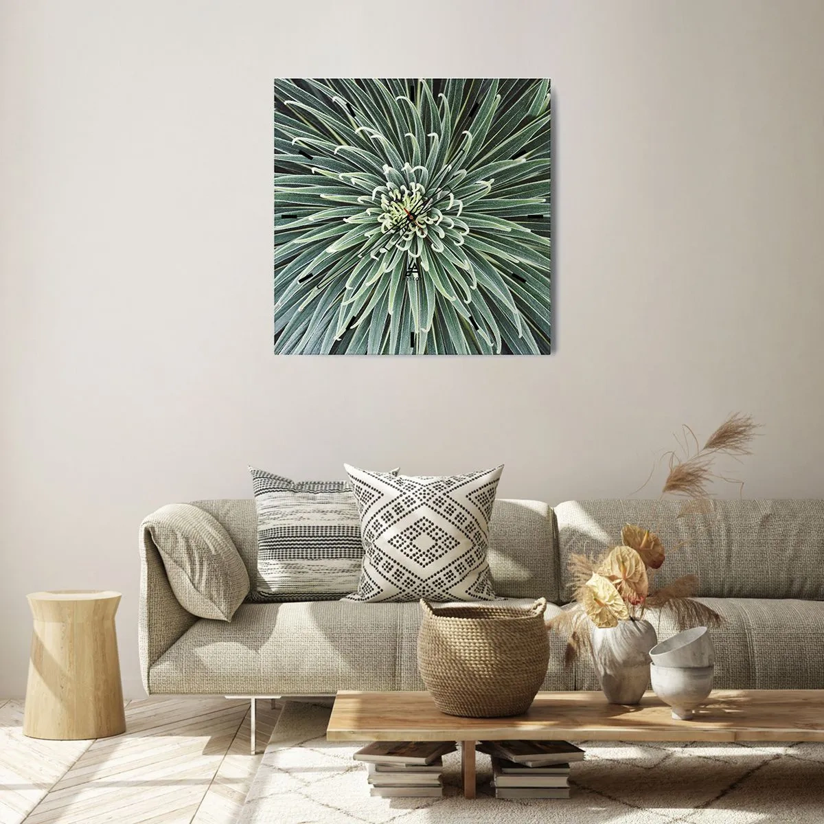 Reloj de pared - Reloj de vidrio - El nacimiento de una estrella - 30x30 cm