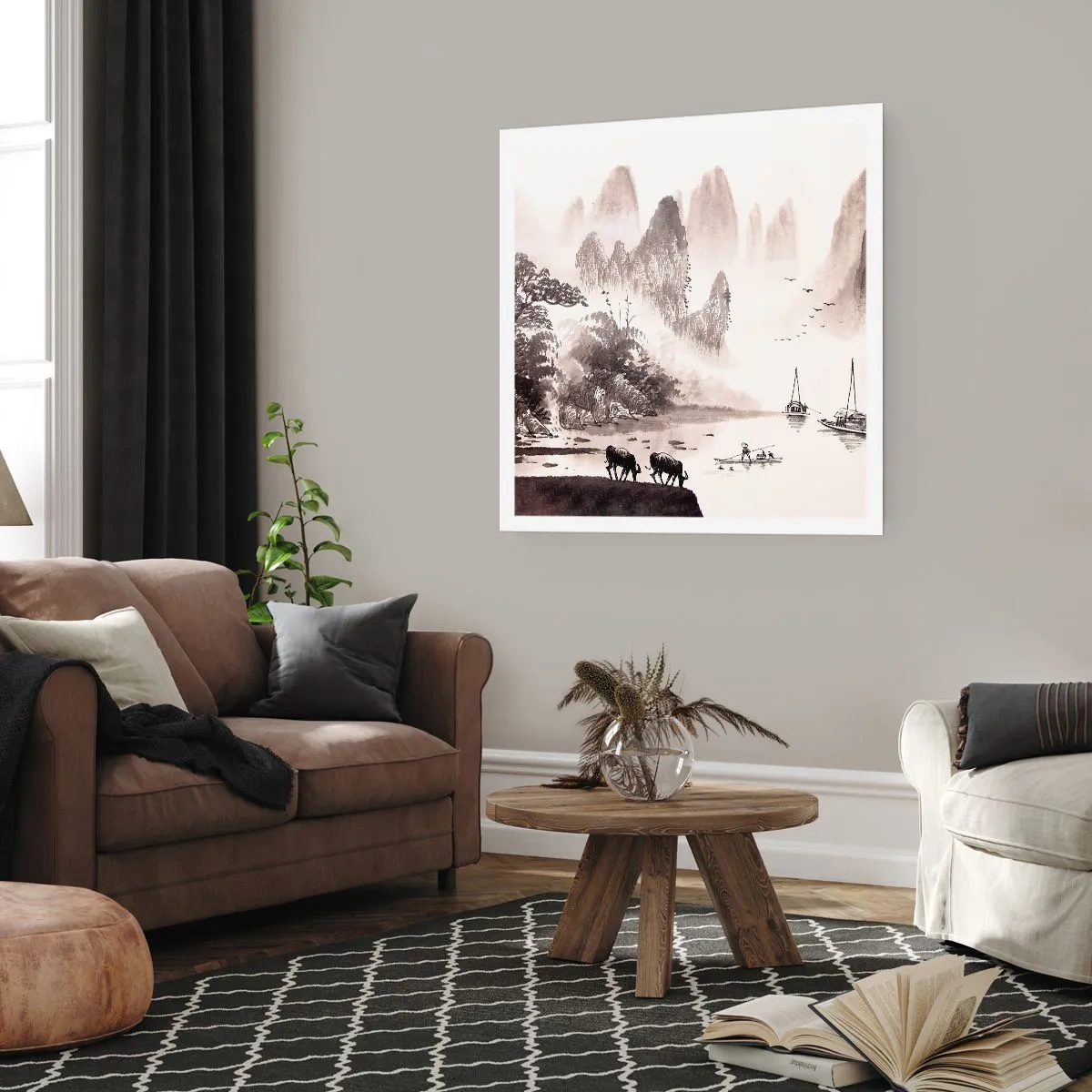 Póster - La exótica vida cotidiana de Oriente - 60x60 cm