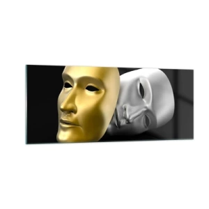 Cuadro sobre vidrio - Impresiones sobre Vidrio - La vida es un teatro - 100x40 cm