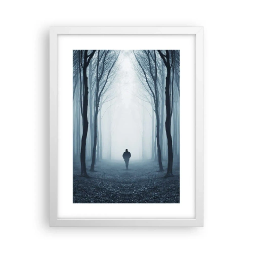Póster en marco blanco - Alto y claro - 30x40 cm