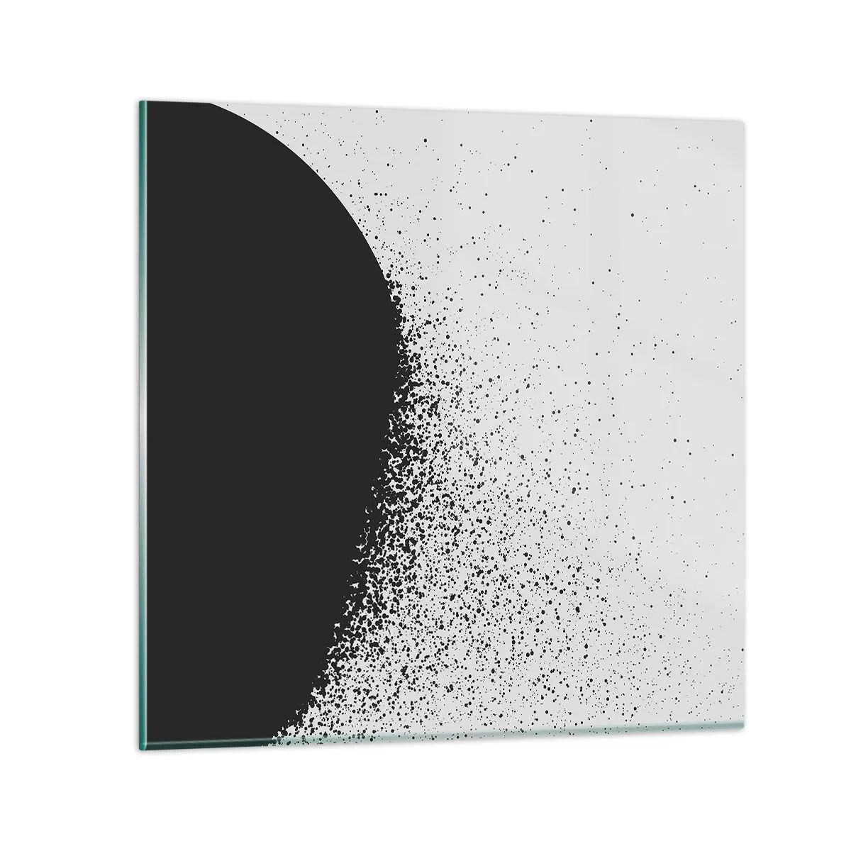 Cuadro sobre vidrio - Impresiones sobre Vidrio - El movimiento de las partículas - 30x30 cm