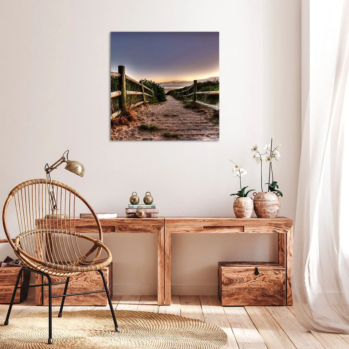Cuadro sobre lienzo - Impresión de Imagen - Objetivo a la vista - 60x60 cm